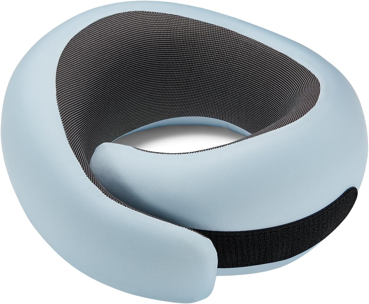 Travel Neck Pillow for Airplanes, Memory Foam Neck Pillow with Ergonomic 360° Support, Compact Design for Plane, Car & Office Travel Essentials, Gray