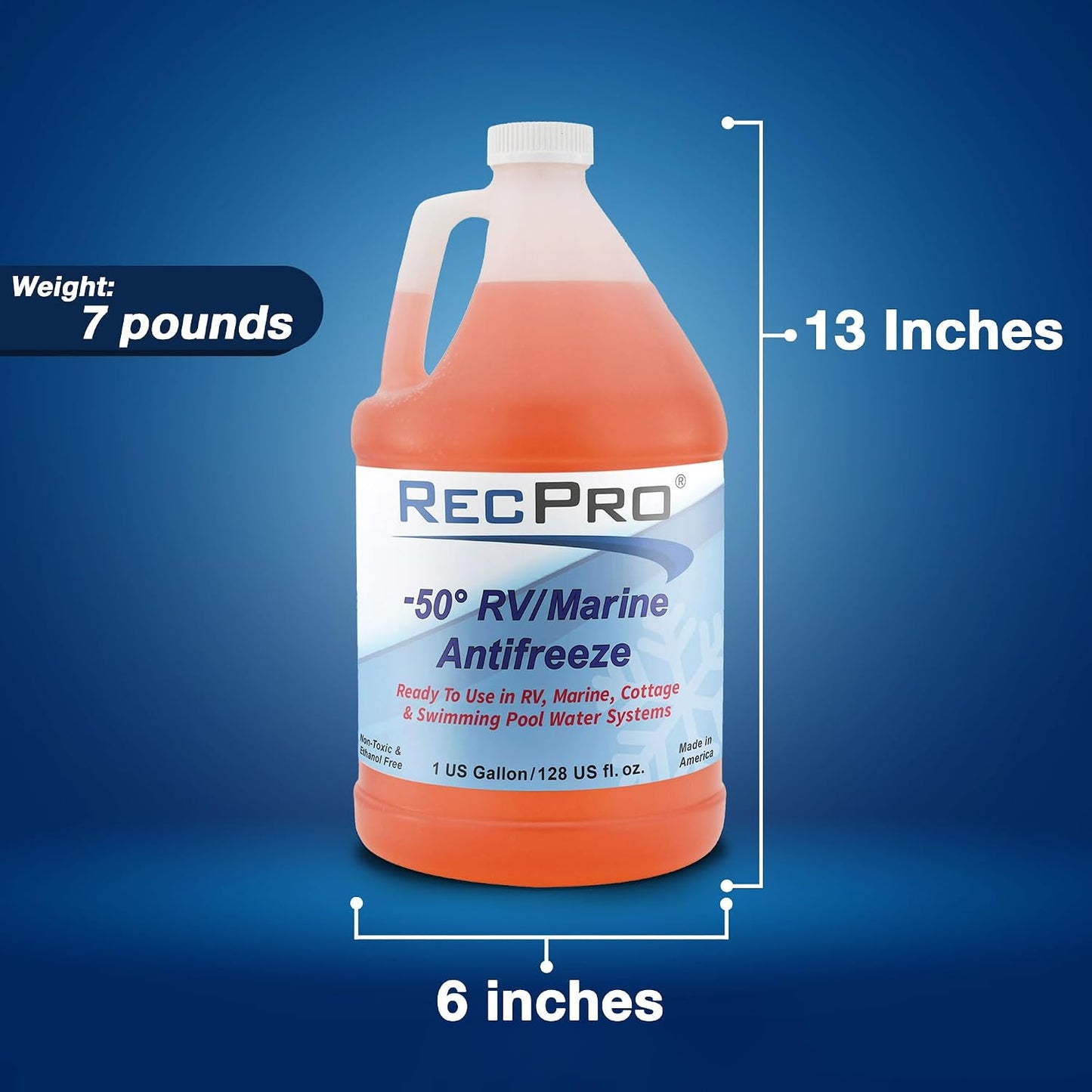RecPro RV Antifreeze -50°F Protection Non-Toxic (2 Pack)