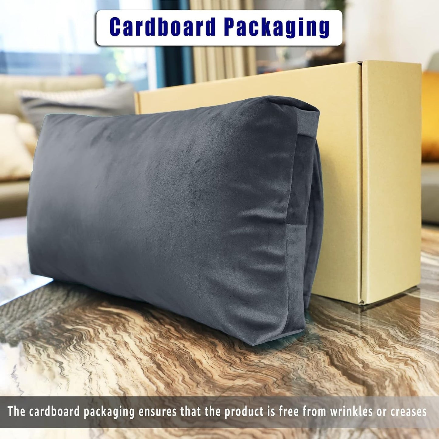 Adjustable Headrest Pillow for Recliners and Armchairs - Non-Slip Velvet Cushion for Neck Support and Pain Relief (Gray)
