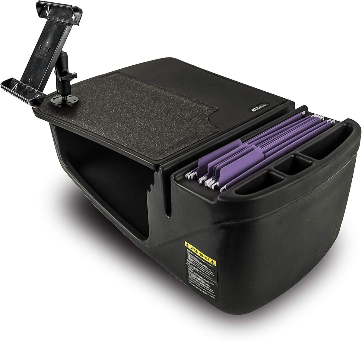 AutoExec AE-GMEF-TAB-BT Efficiency GripMaster Car Desk for Your Vehicle Workstation and Mobile Office, Black with Tablet Mount