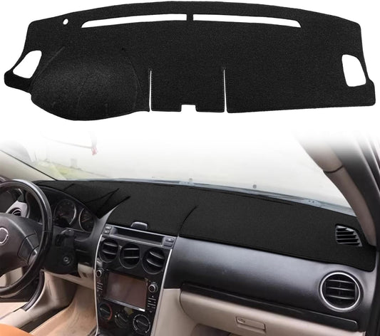 Yiz Dash Cover Mat Custom Fit for 2003-2008 Mazda 6 (Black) J181
