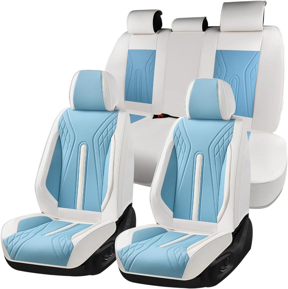 Huidasource Car Seat Covers Full Set, Universal Fit for Cars SUVs Trucks