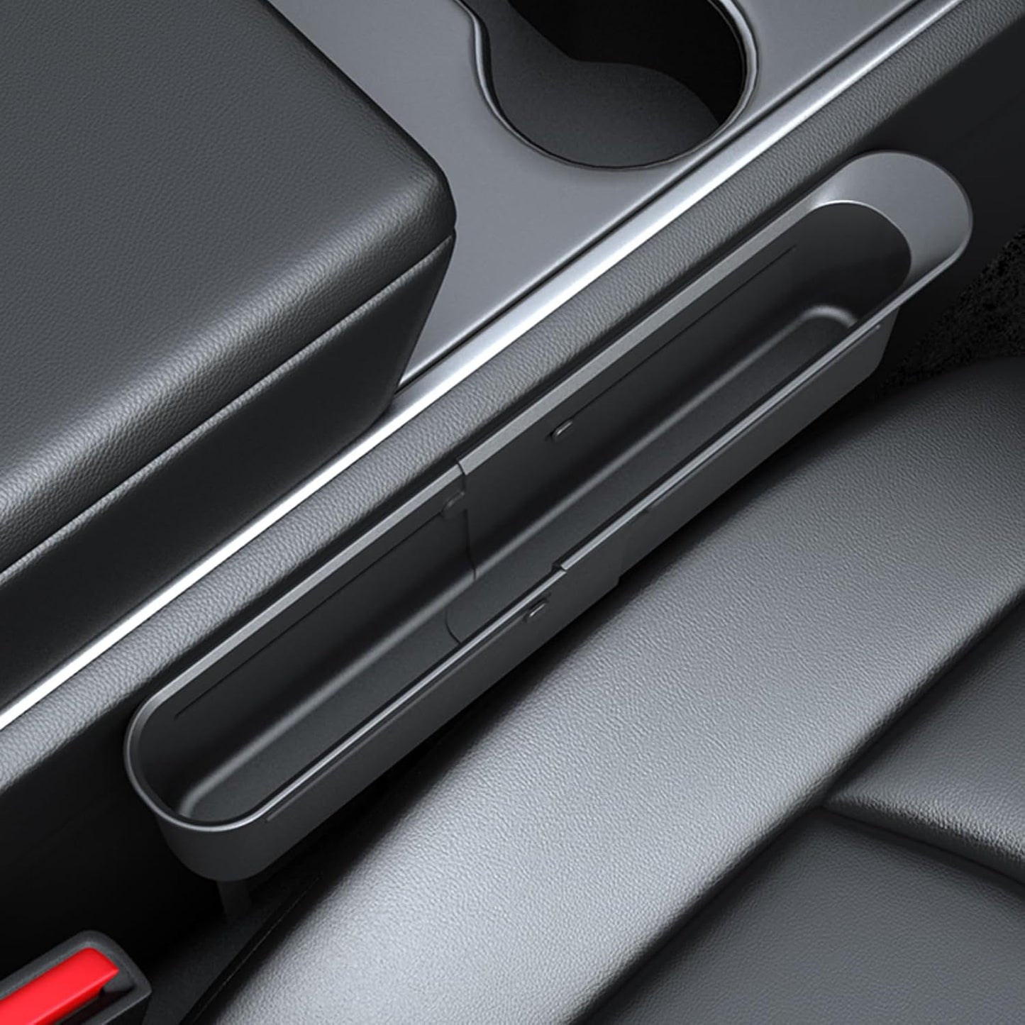 CYDZSW Car Seat Gap Filler 2Pack,Car Seats Side Inserts Organizer Guard Between Seat & Console Catcher Fillers Stop Things from Dropping (Black)