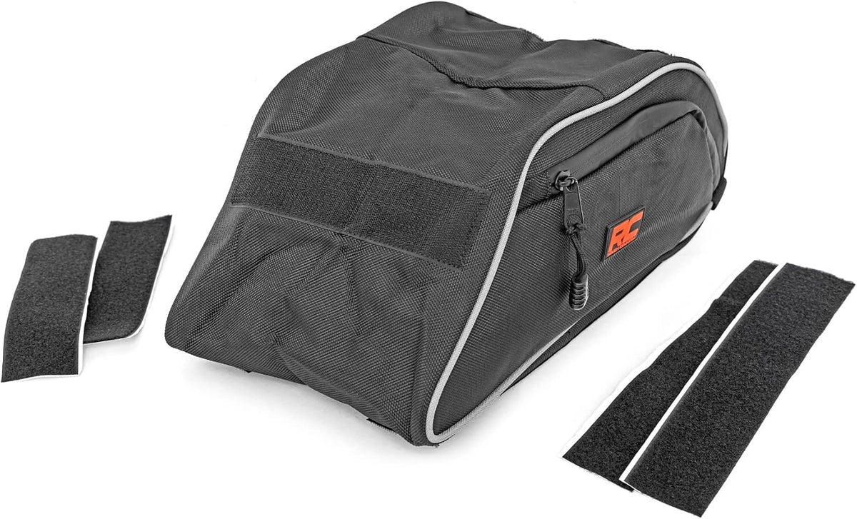 Rough Country Center Console Storage Bag for Polaris General XP4 1000 2016+ - Water & Dust Resistant UTV Storage Organizer with Dual Zippers