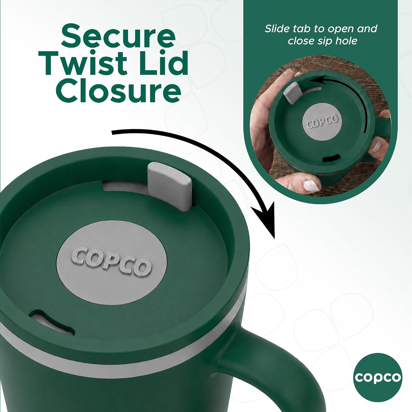 Copco – Cone – Cone Desk Mug – 16 Oz - Hunter Green