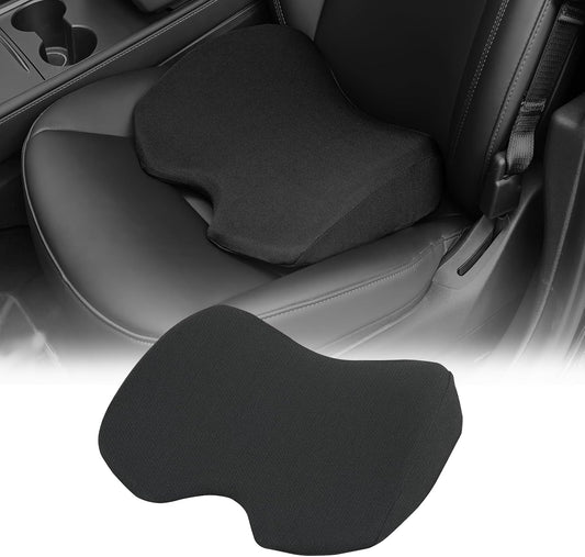 Nilight Car Seat Cushion Black Mesh Memory Foam Wedge Breathable Comfortable for Daily Driving Working Sciatica and Tailbone Pain Relief Improves Drive Visibility