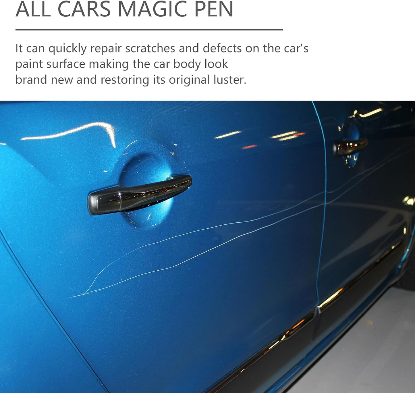 All Car Magic Scratch Repair Pen - Quick & Easy Touch-Up Solution for Minor Scratches, Weather-Resistant and Universal Fit for All Car Models (3pc)
