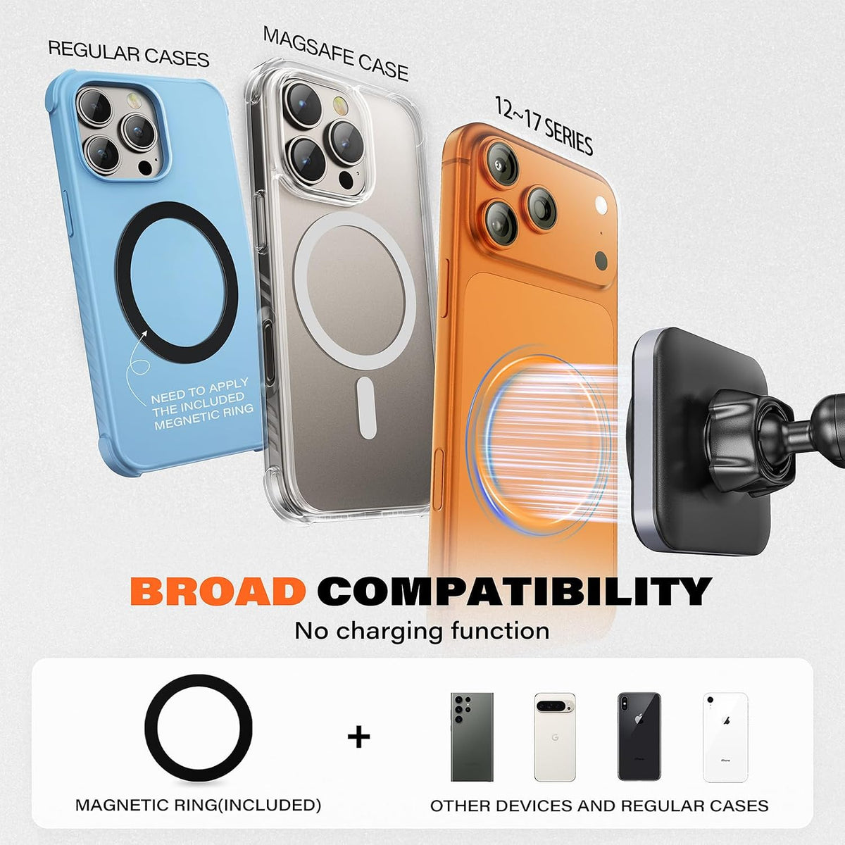 APPS2Car Phone Mount for Truck, Heavy-Duty Windshield Phone Holder