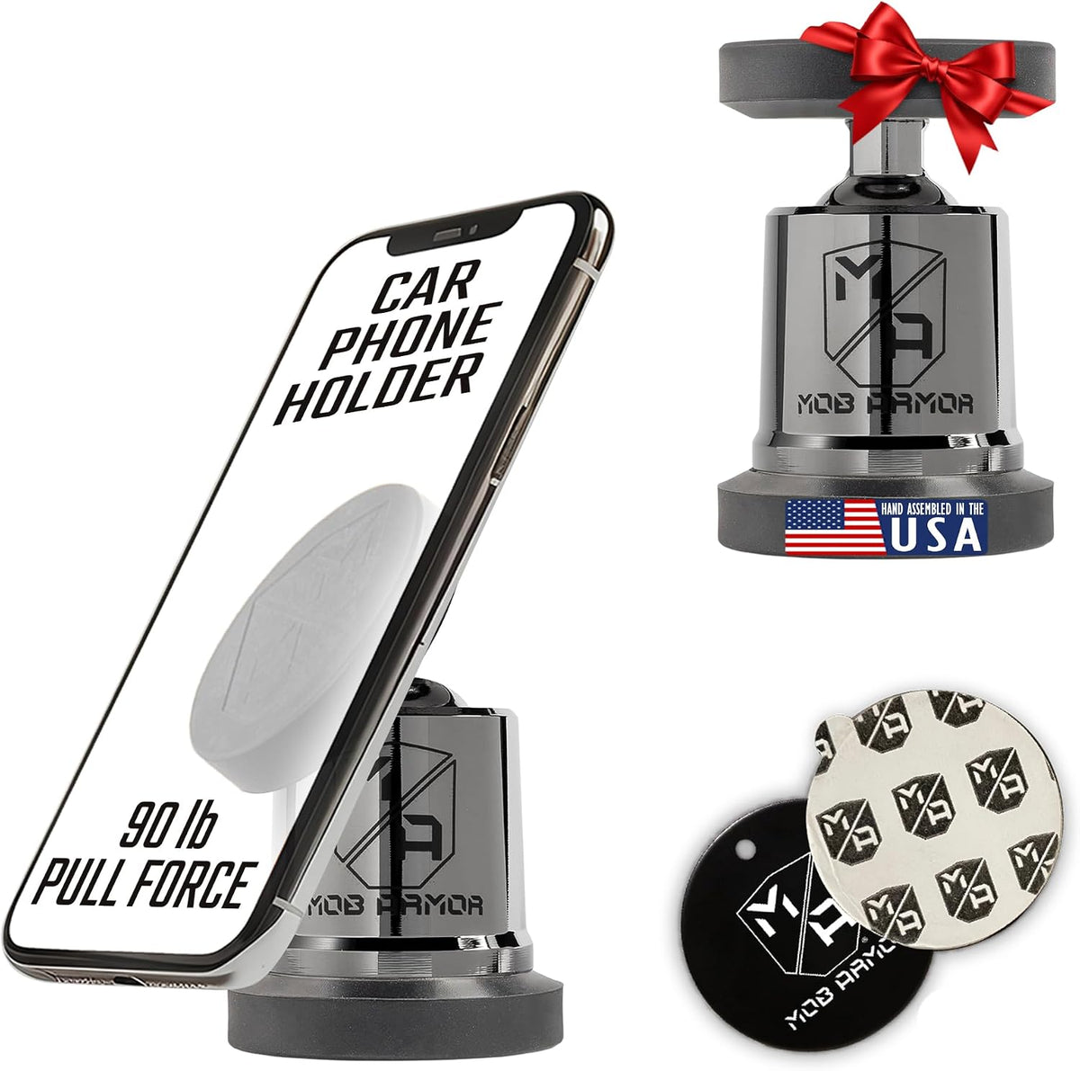 Mob Armor MobNetic Maxx Magnetic Car Phone Holder Mount, Black