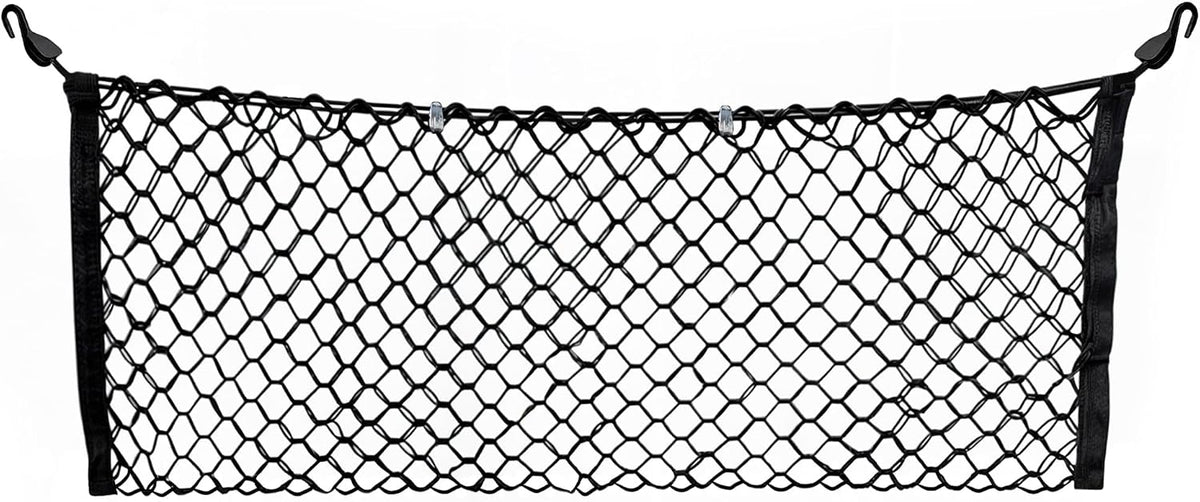 Envelope Style Trunk Mesh Cargo Net Compatible with Honda Civic Hatchback 5 Door 2017-2021 - Car Accessories - Premium Trunk Organizers and Storage - Cargo Net for SUV - Vehicle Carrier Organizer