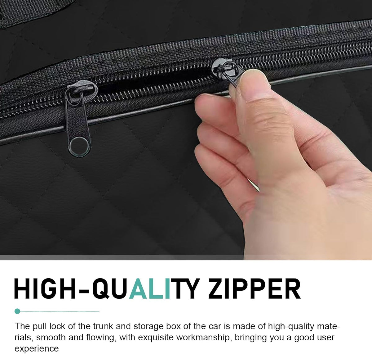 Jumper Cable Bag, Tools Cable Bag, Car Storage Box, 12.6x3.54x12.6In Organize for EV Charging Cord, Hoses (Black)