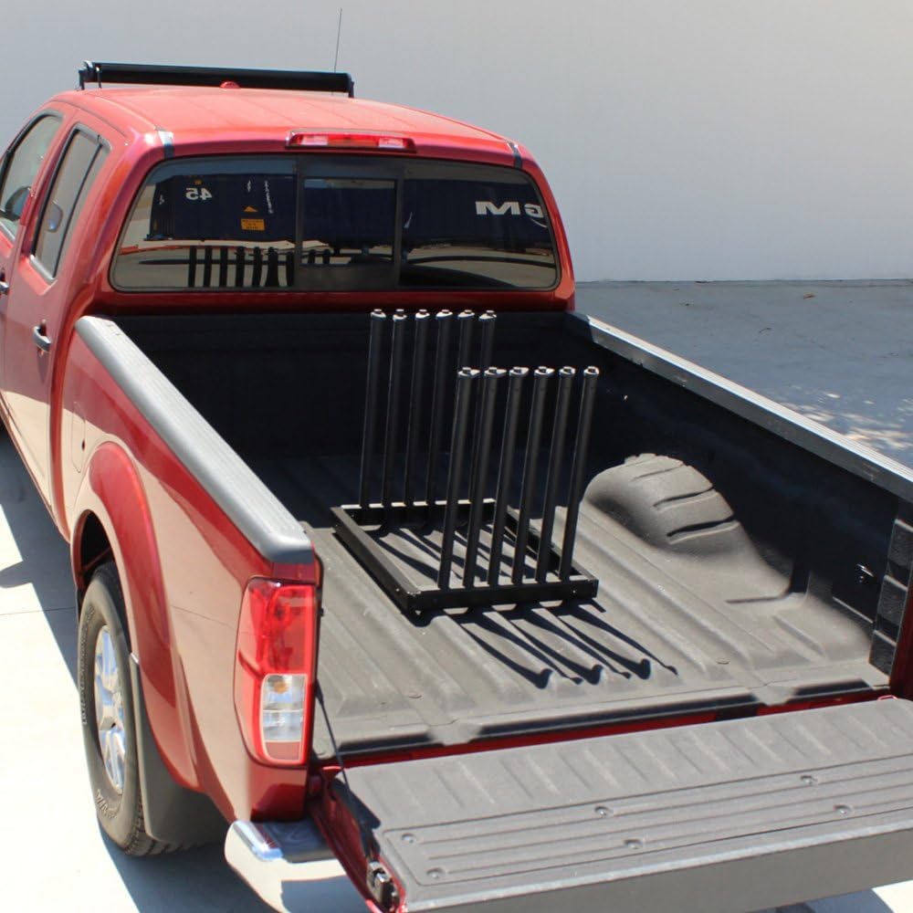GM302U Windshield Foam Pads Auto Glass Truck Cargo Management Rack with 22 Inch High Masts (5 Lite Slot Rack