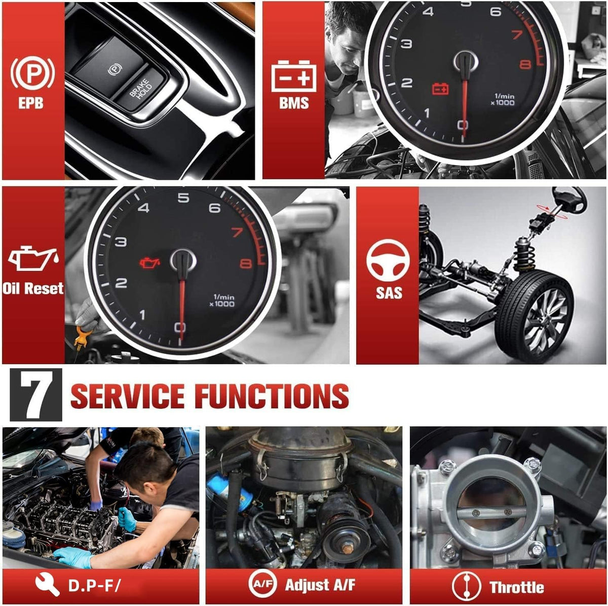 Autel MaxiDiag MD806 OBD2 Scanner, 4 Systems Diagnostic Scan Tool
