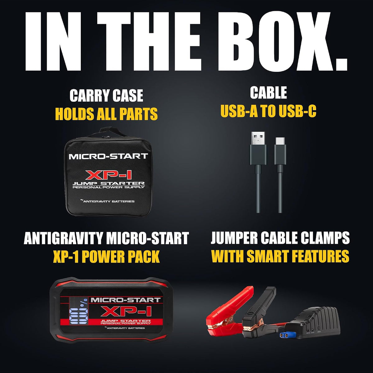 Antigravity Batteries: 400A Lithium Jump Starter – 12V Compact Battery Booster for Cars & Trucks, Portable Jump Box with USB-C Fast Charging