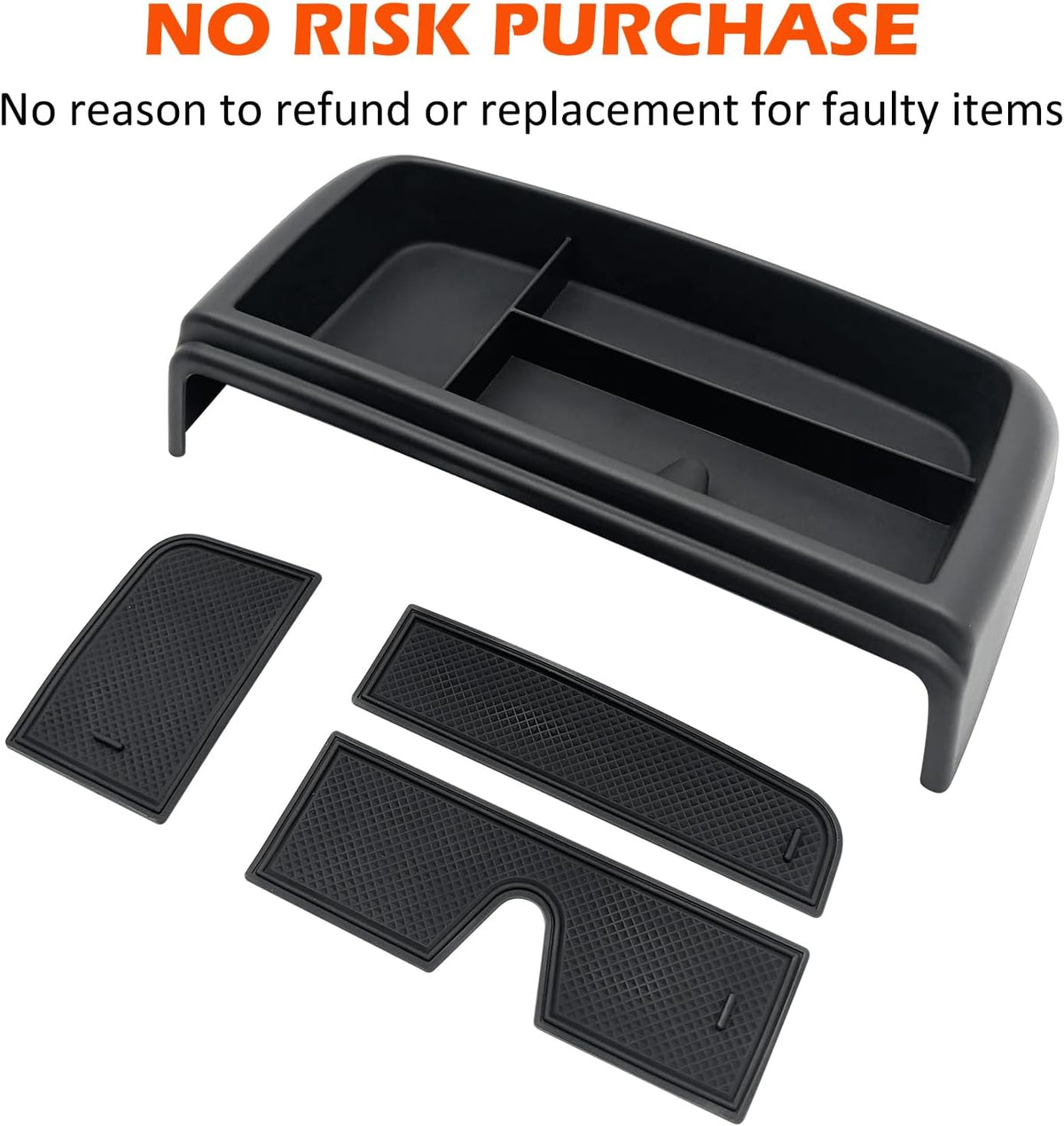 Dash Storage Tray Insert behind Screen Organizer Storage Accessories fit for 2021 2022 2023 2024 GMC Yukon Chevy Tahoe Suburban Fit for Power Sliding Console