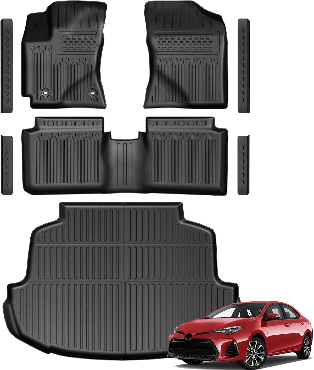 Floor Mats for 2014-2019 Toyota Corolla Sedan Accessories