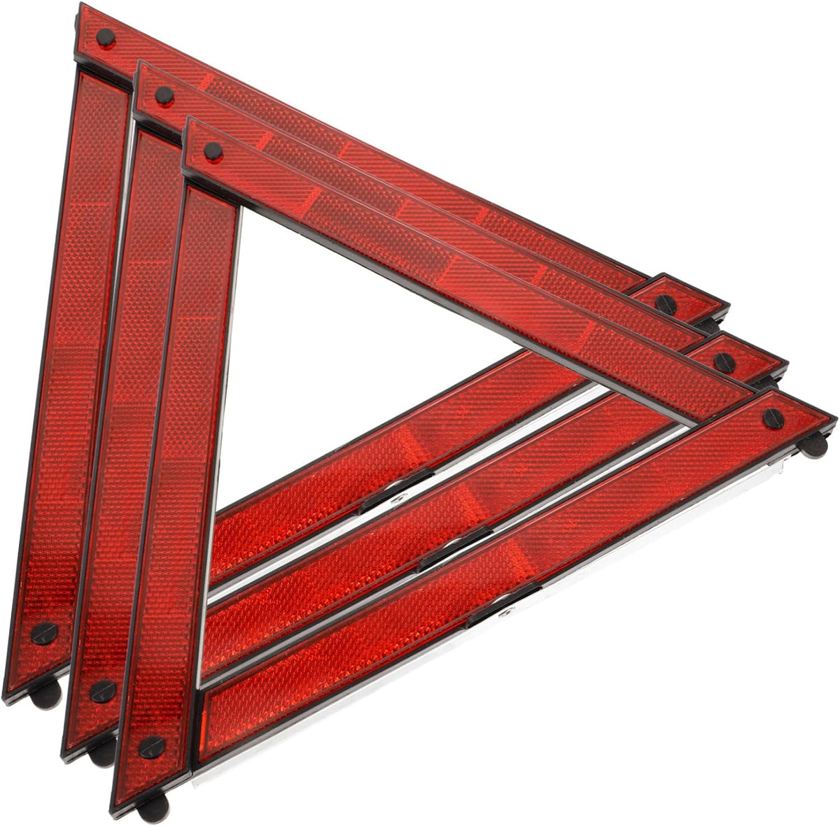 3pcs Reflective Warning Triangles for Road Emergency Traffic Safety