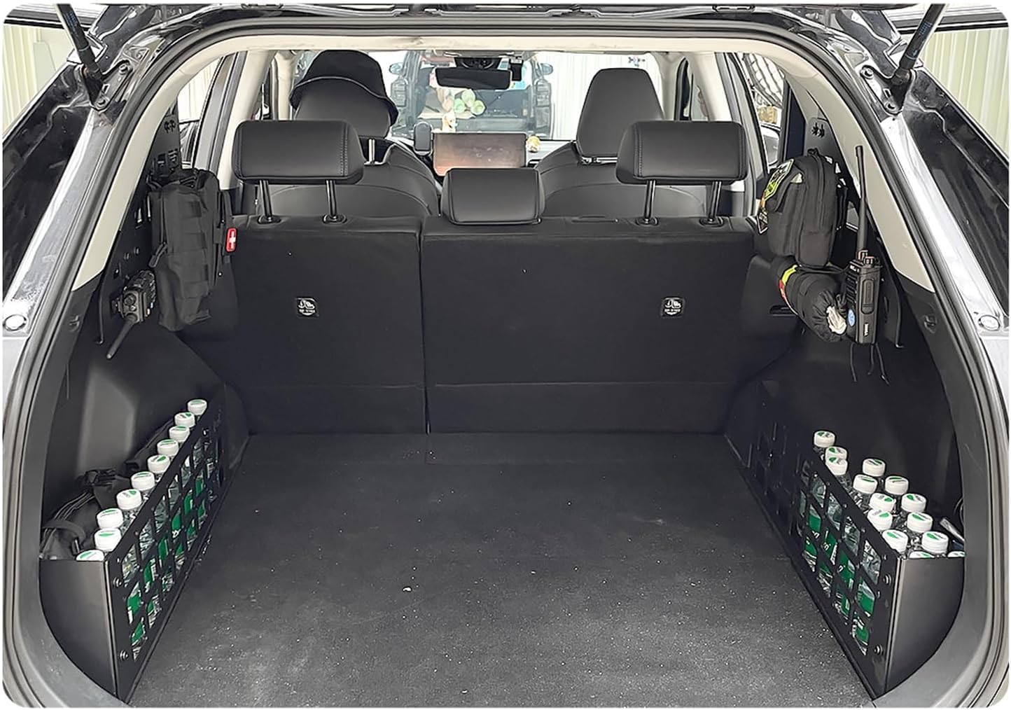 HIGH FLYING 2019-2025 for Toyota RAV4 Car Accessories Molle Panels Storage Modular System Trunk Shelf Organizer Interior Rear Cargo Racks (Panels+Storage Box)