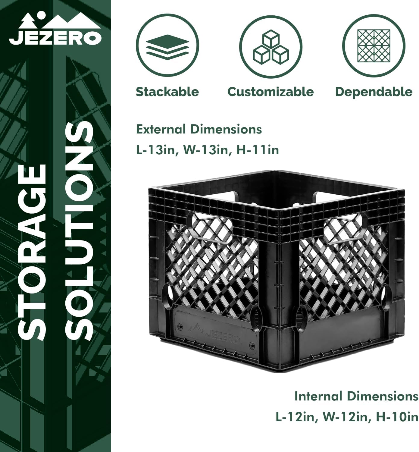 Jezero MC-16-S2 Multi-Purpose Milk Crate