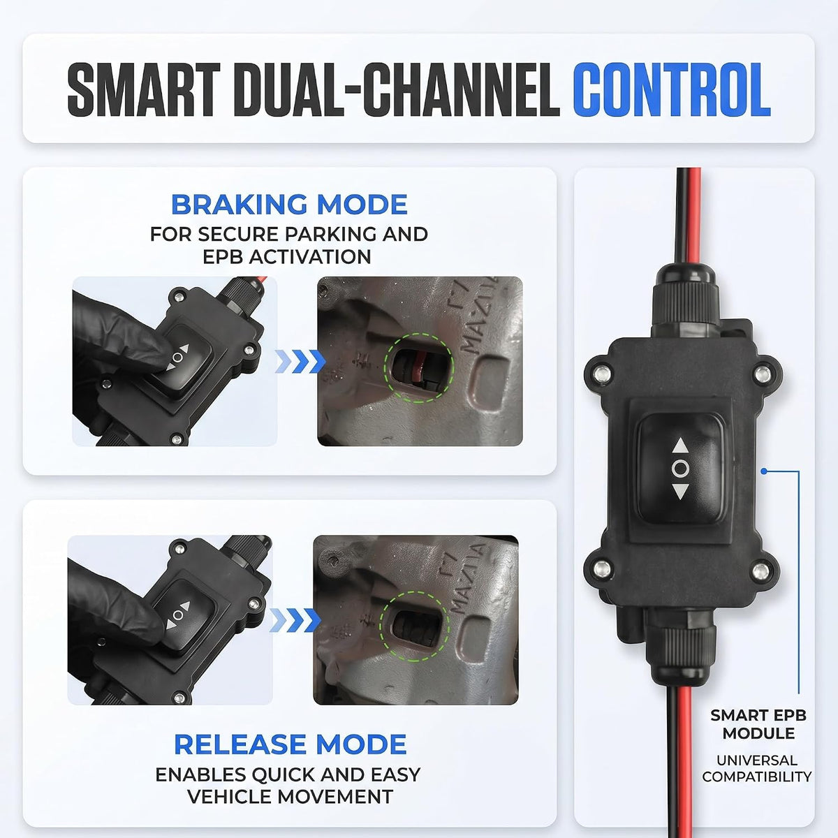 Universal Car Motor Diagnostic Tool EPB Emergency Release Tool Brake Controller Service Dismantling Reset ABS Scan with Services Mode Electronic Parking Brake Tools for Vehicles(1pc)
