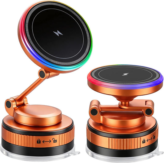 15W Wireless Car Charger Mount, Magnetic MagSafe Phone Holder