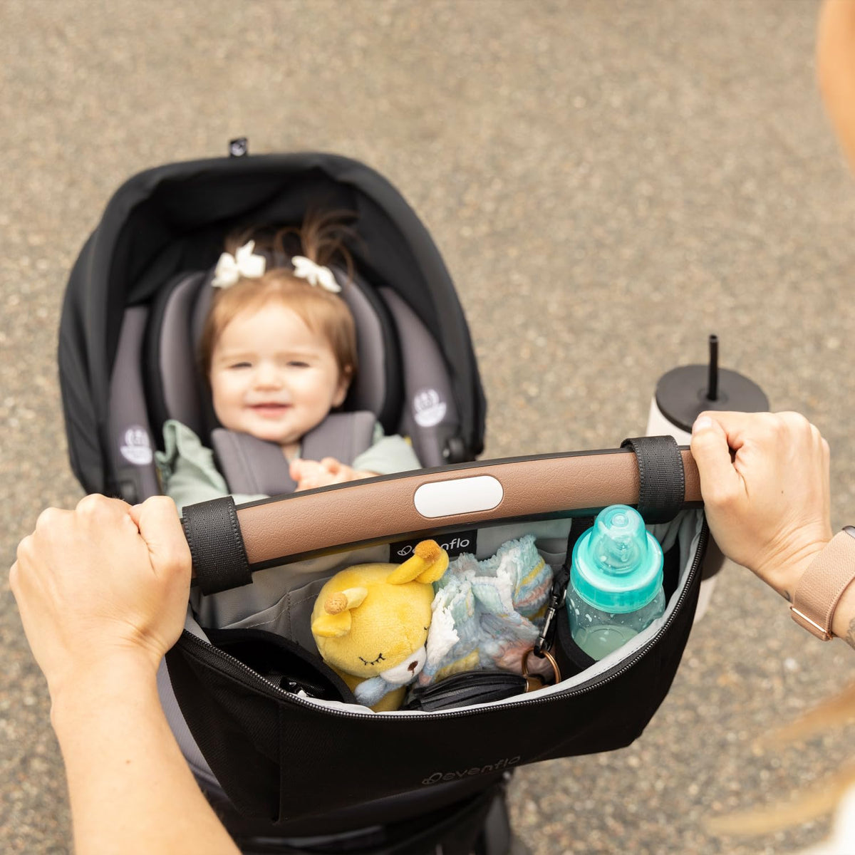 Evenflo Shyft DualRide Stroller Organizer Crossbody Bag