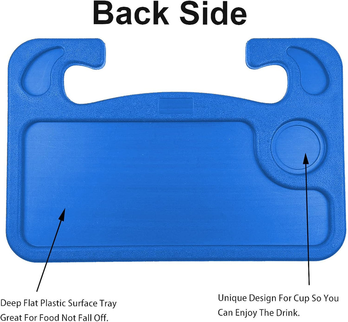 Steering Wheel Tray,Car Desk for Writing,Laptop,Tablet,iPad or Notebook with Pen Slot,Food Eating Table Trays,Fit Most Vehicle Steering Wheels(Blue)