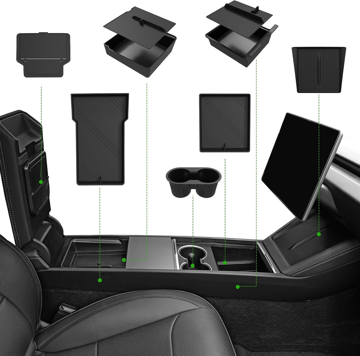 Center Console Organizer for 2024-2026 Tesla Model 3 Highland