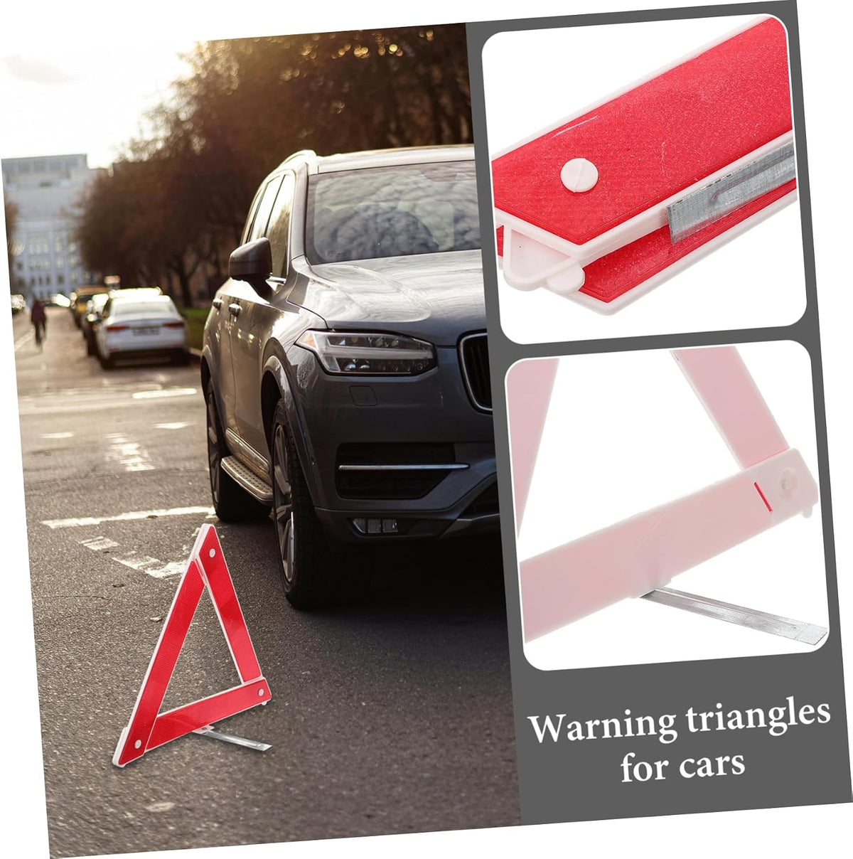 Folding Vehicle Warning Triangle for Driver Emergency Road Safety