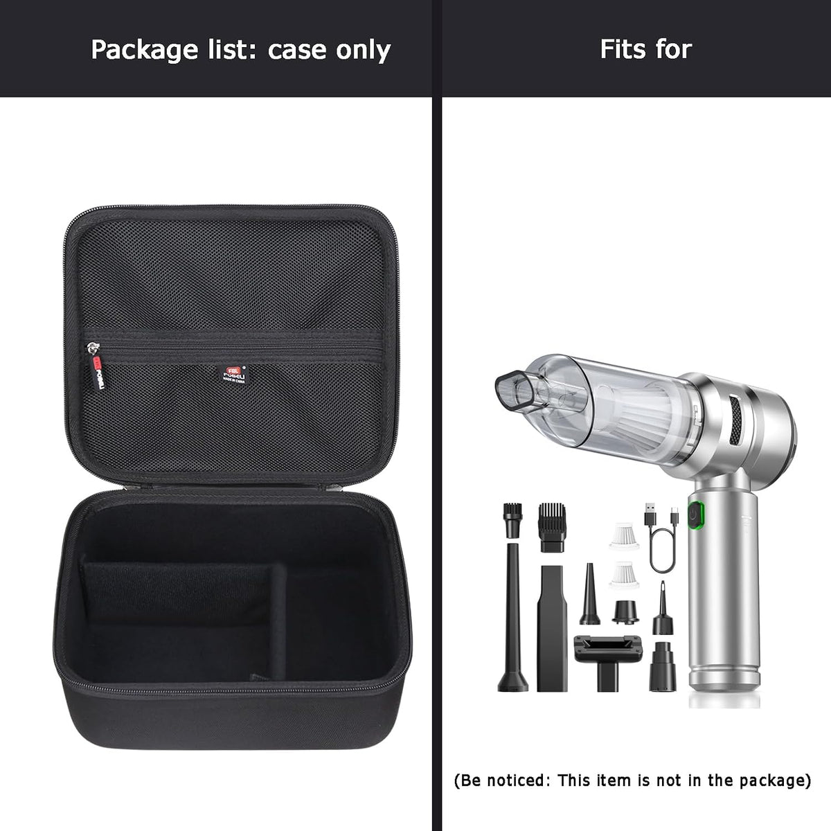 FBLFOBELI Hard Case for VNOST/EYYA/Saker/IYOFINE/WINWEND/SakerPlus Portable Mini Cordless Cleaner, Handheld Vacuum for Home,Car, Office Desk, Keyboards (Case Only)