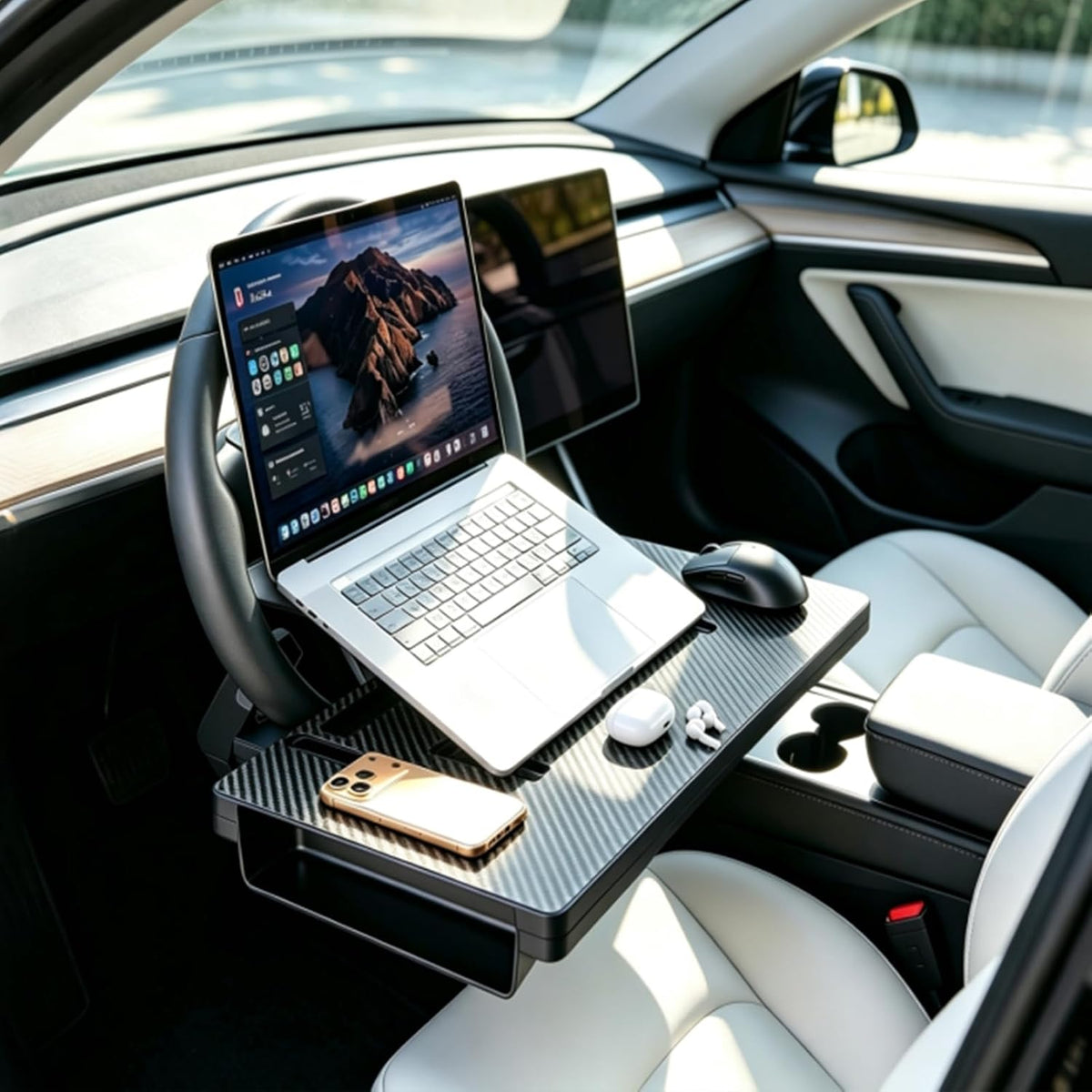 Steering Wheel Desk Tray for Laptop Car Table
