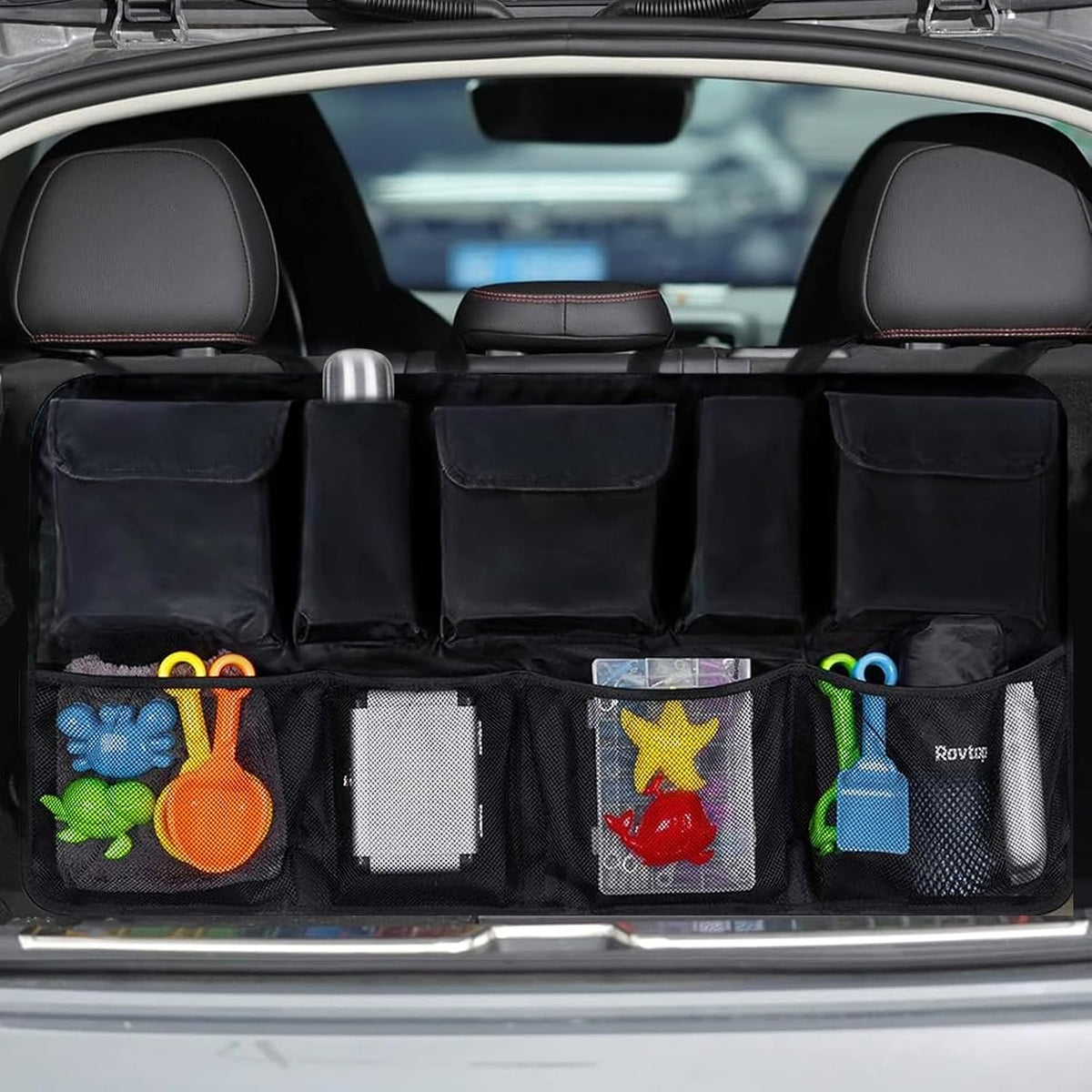 Car Trunk Organizer Large Capacity Back Seat Car Organizer with 8 Pockets