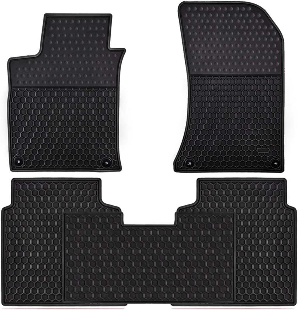 Car Floor Mats Custom Fit for Nissan Altima 2018 2017 2016 2015 2014 2013 Odorless Washable Rubber Heavy Duty All Weather Protection Car Floor Liner-Black