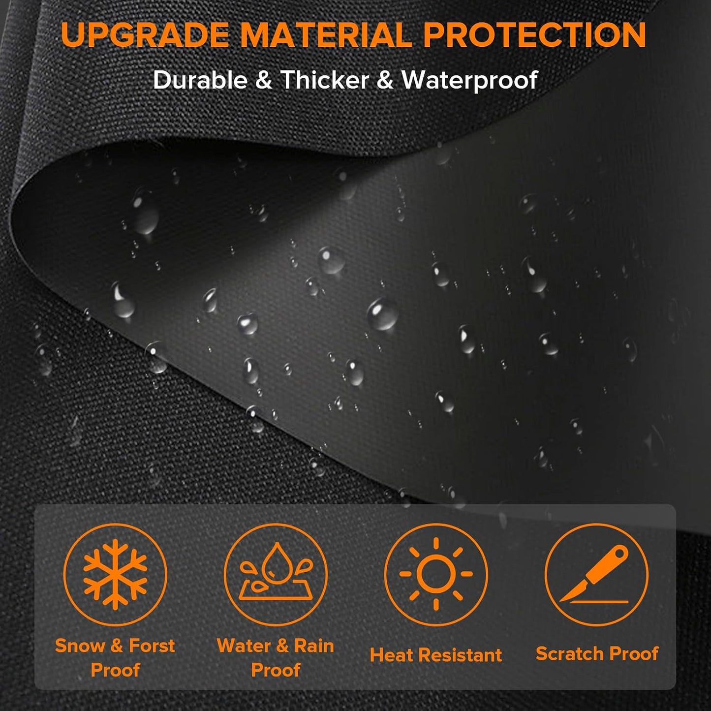 Car Windshield Cover for ice and Snow Double Fixing Easy Removal Windshield Snow Cover Protector with Side Mirror Cover Windproof Sunshade Cover for Cars, SUVs, Trucks, Vans (75"x47")
