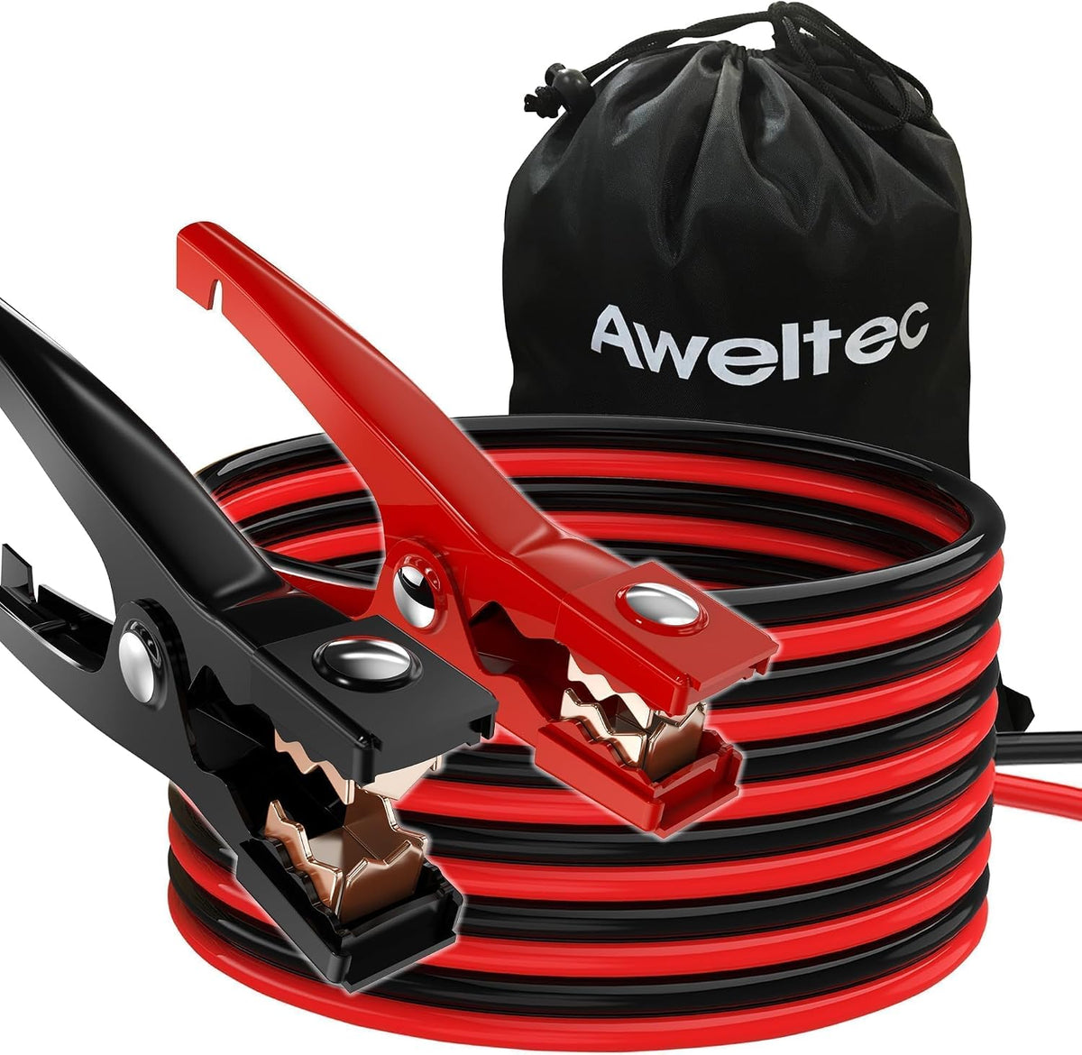All Copper 4 Gauge 20 Feet Jumper Cables,Heavy Duty Jumping Wires