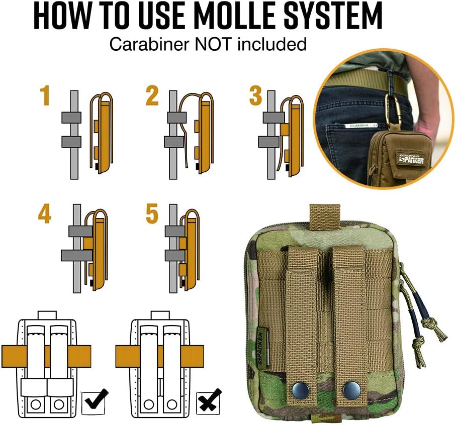 EXCELLENT ELITE SPANKER Molle Admin Pouch Military Utility Tool Pouch