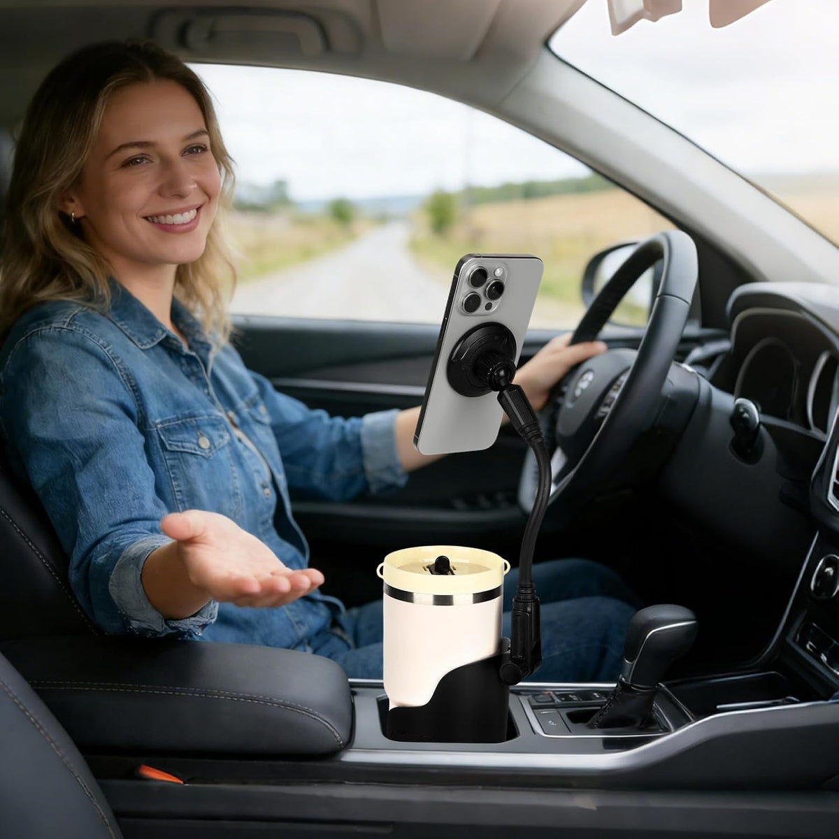Cup Holder Phone Holder for Car, Car Phone Mount for Magsafe