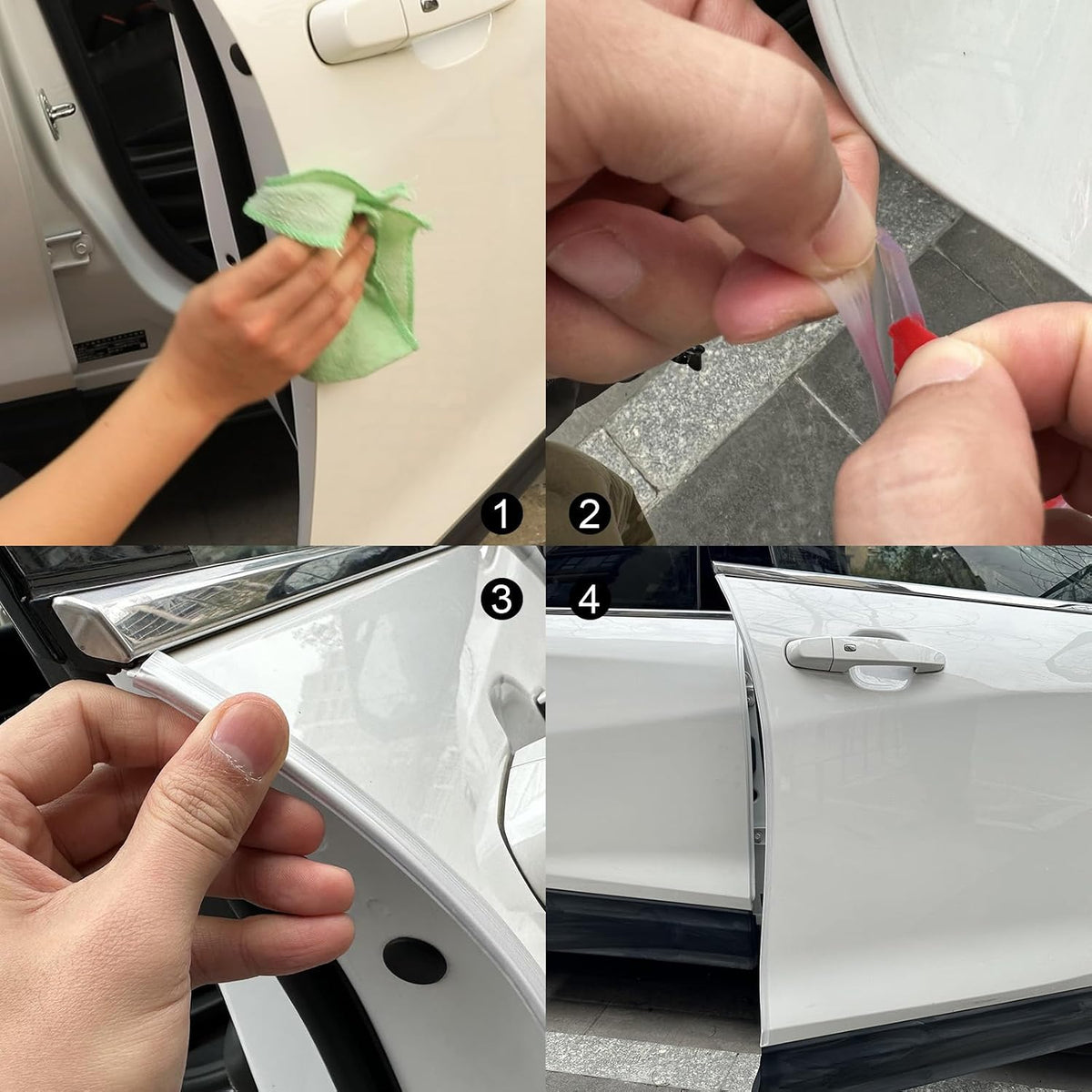 Winunite 32.8ft (10m) Self-Adhesive Car Door Edge Guards Clear