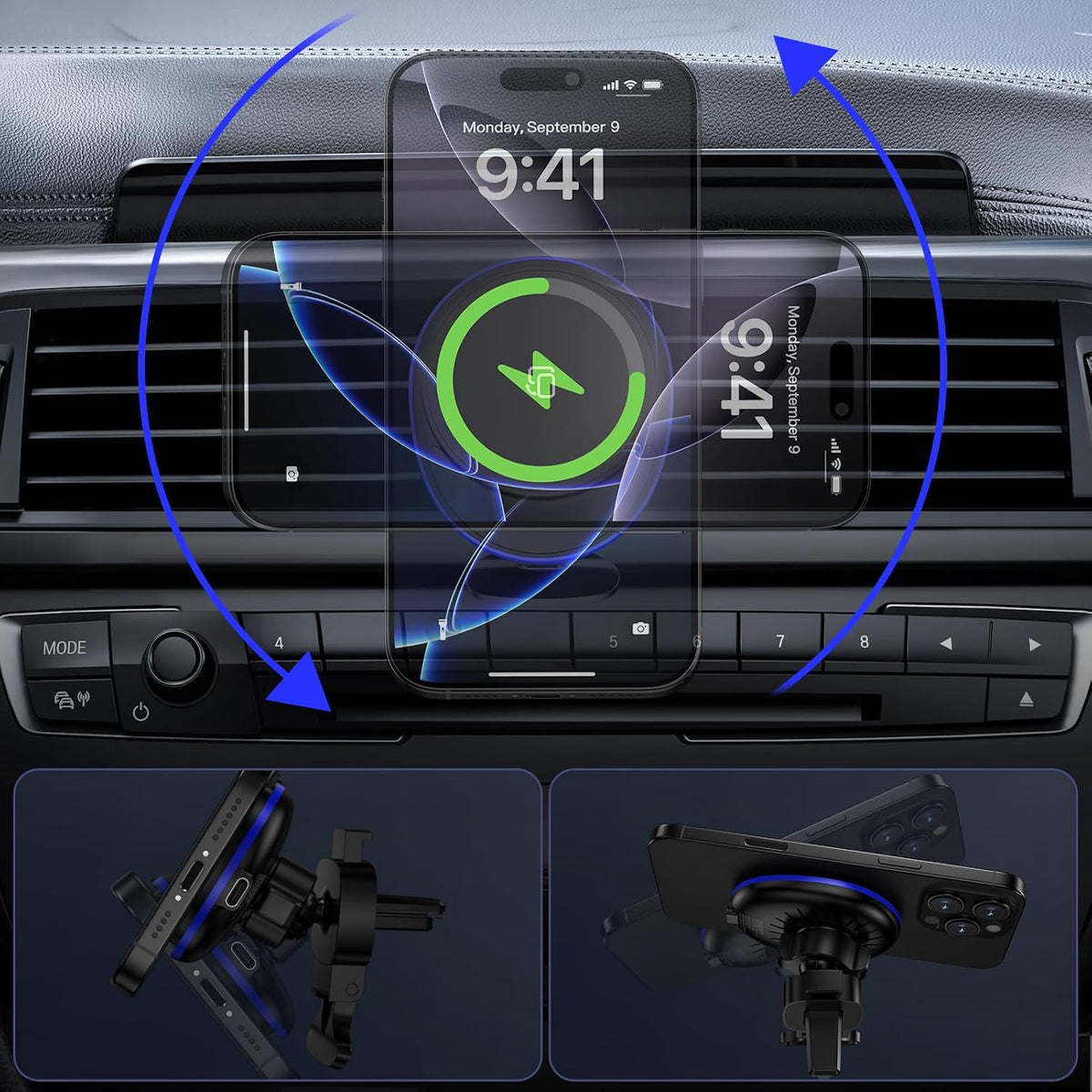 for Samsung Car Charger Wireless Car Mount Charger for Galaxy S26 Ultra S25