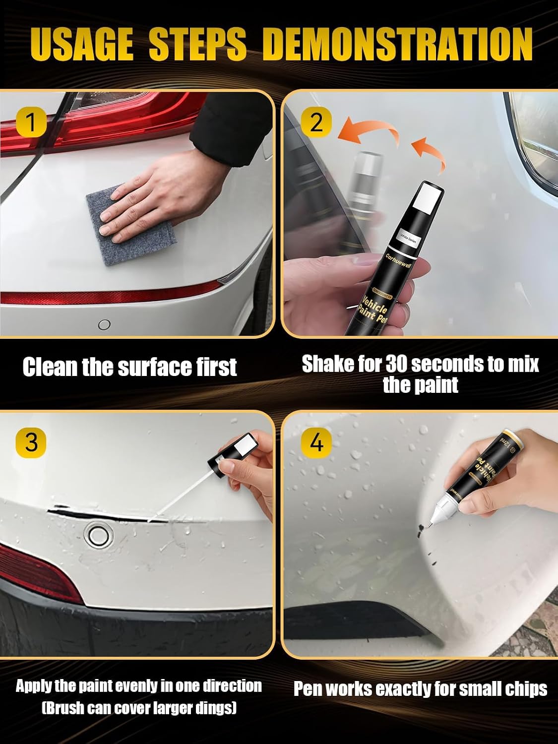 Touch Up Paint for GMC Downpour Metallic(GXP/WA136H) Car Touch Up paint Genuine Exact Color Code Compatible With GMC Vehicle