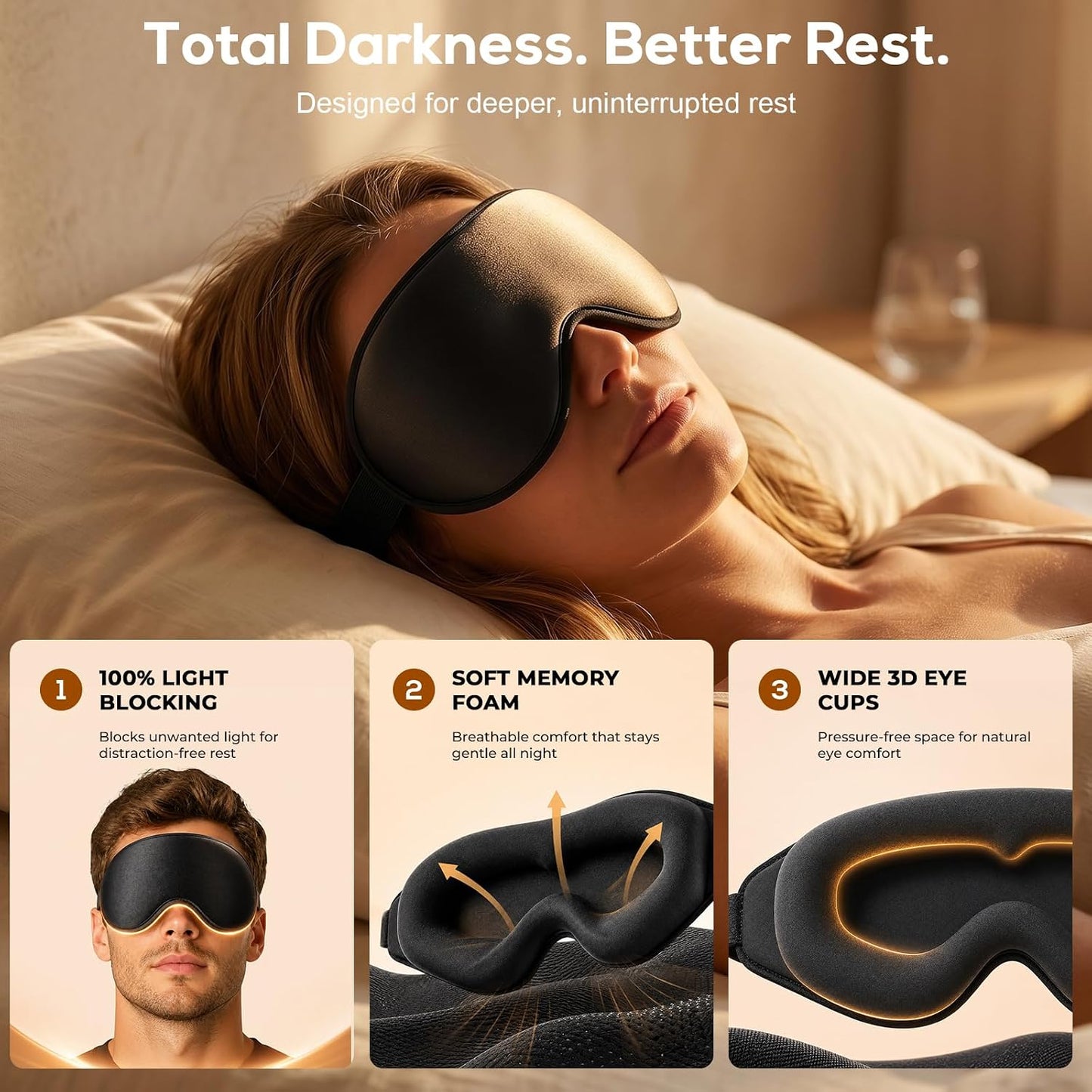2026 Upgraded 3-in-1 Lumbar Support Pillow with Heat, Vibration & Stretching, Ergonomic Electric Lumbar Pillow with 3D Eye Mask, Portable Lower Back Support Cushion for Home, Office, Car & Travel