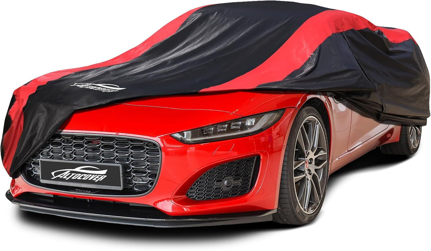 Car Cover Custom Fit for Jaguar F-Type 2014-2024, Coupe Car Cover Waterproof All Weather with Cotton Liner for Rain Snow Protection