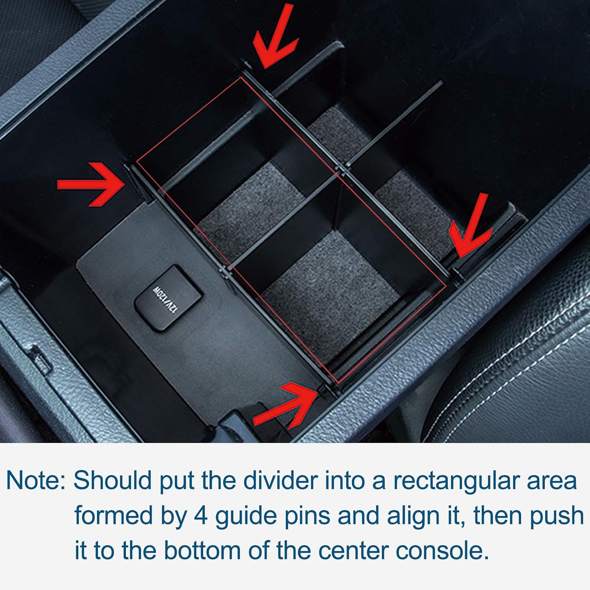 JDMCAR Center Console Organizer Divider for 2010-2024 Toyota 4Runner