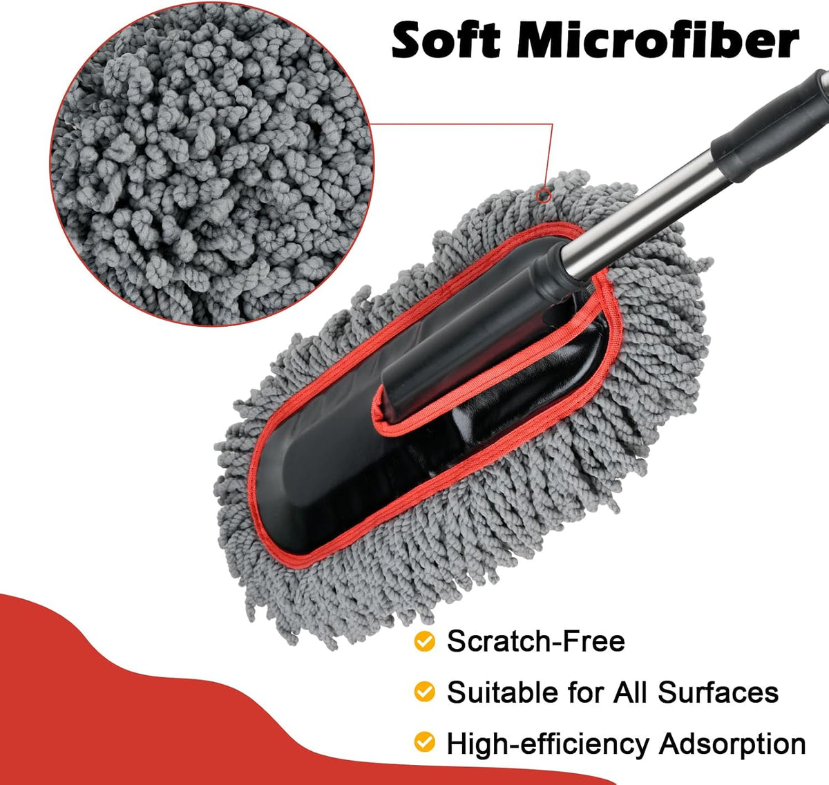 Car Duster Exterior Scratch Free,Microfiber Car Duster