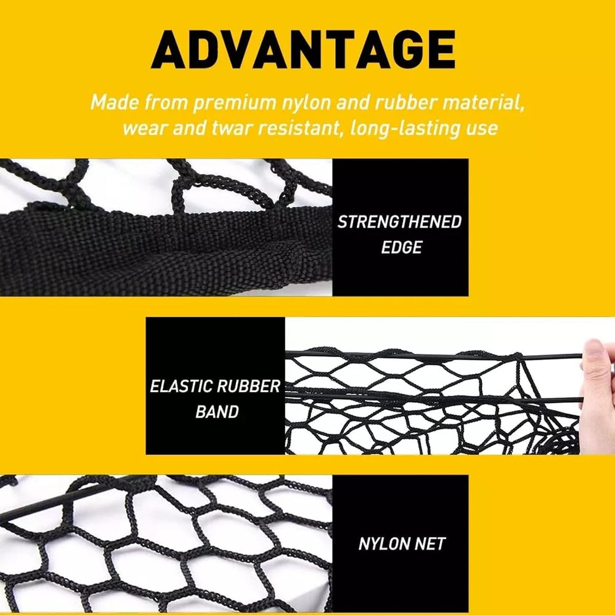 for Mazda CX-5 CX5 Envelope Style Truck Bed Cargo Net - Fits 2013-2024 2025 2026 CX5 Accessories Cargo Net for Pickup Truck Bed - Heavy Duty Carabiners