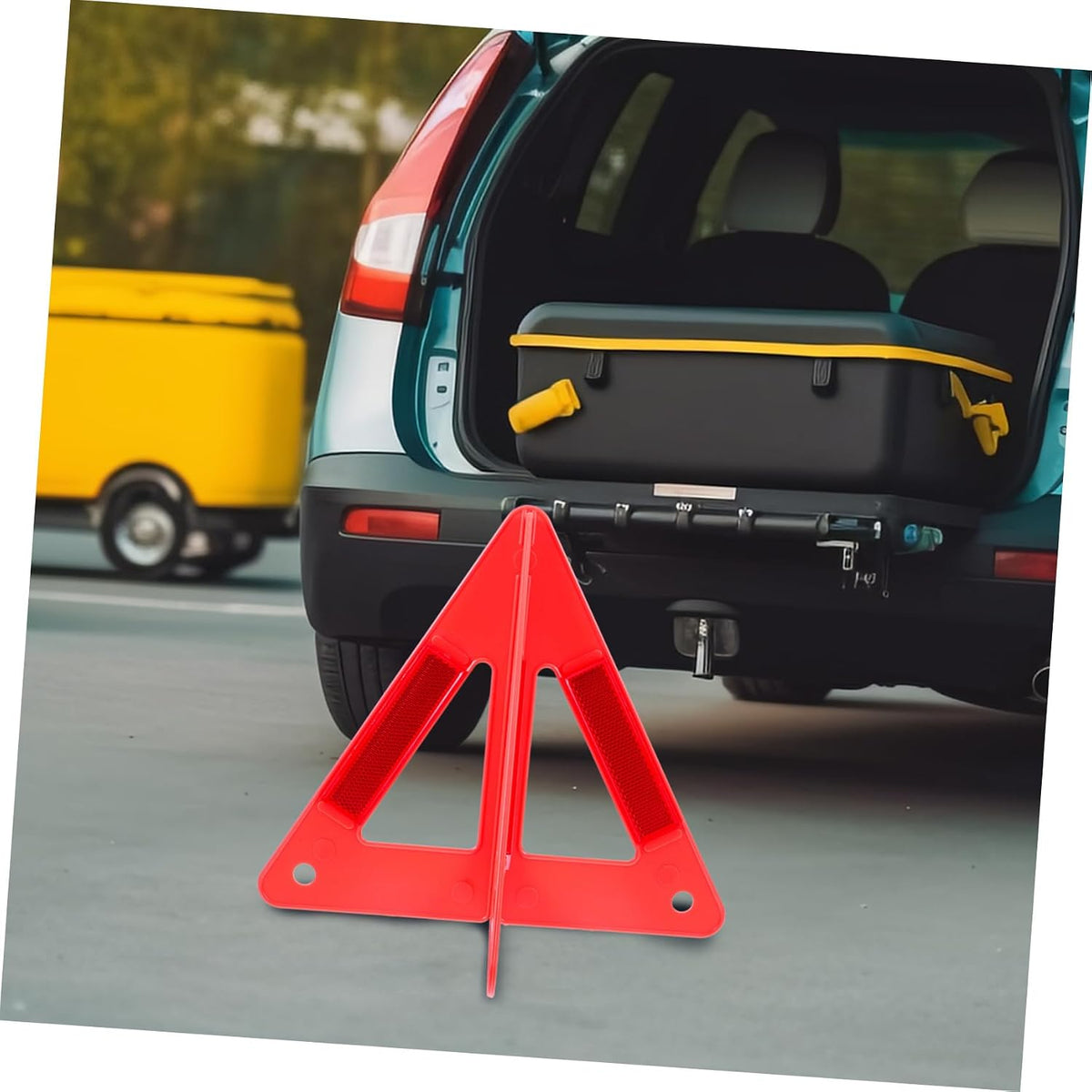 Emergency Triangle Reflective PVC Folding Roadside Warning Sign