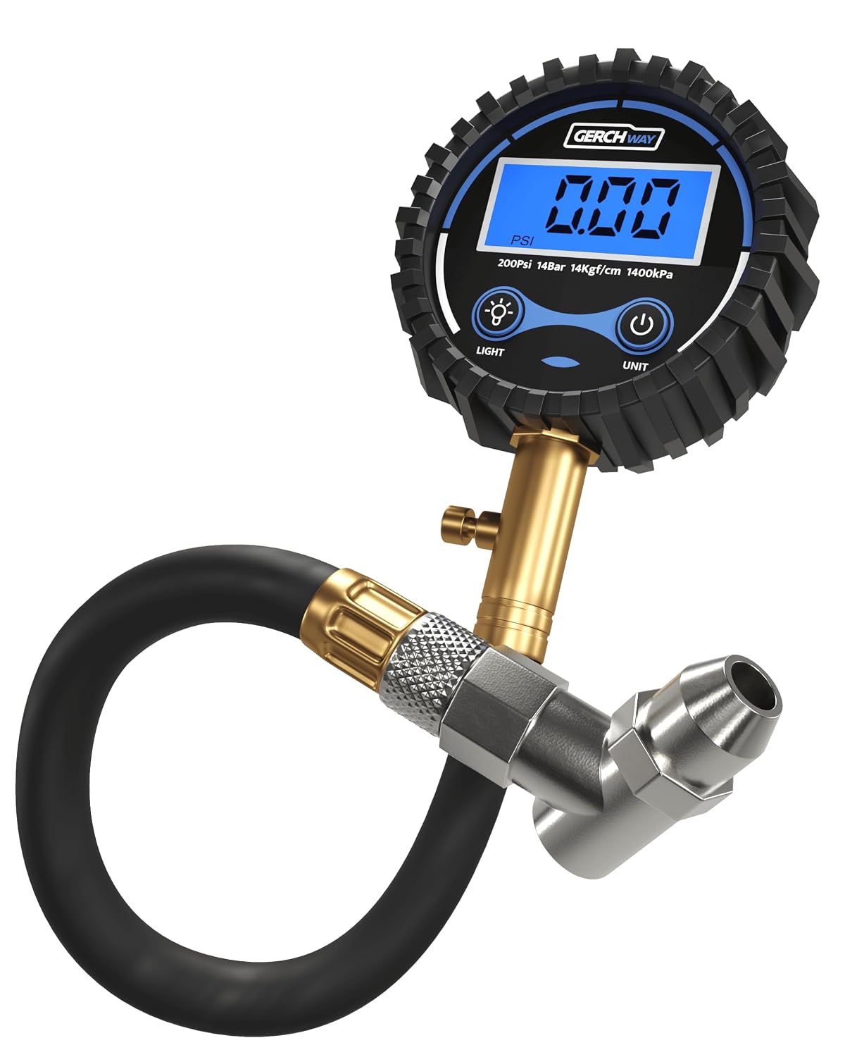 Digital Tire Pressure Gauge 200 PSI - Accurate Air Pressure Gauge for Tires