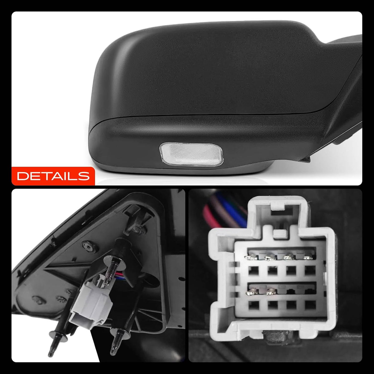 A-Premium Passenger Side Power Door Mirror Compatible with Ford, Mercury