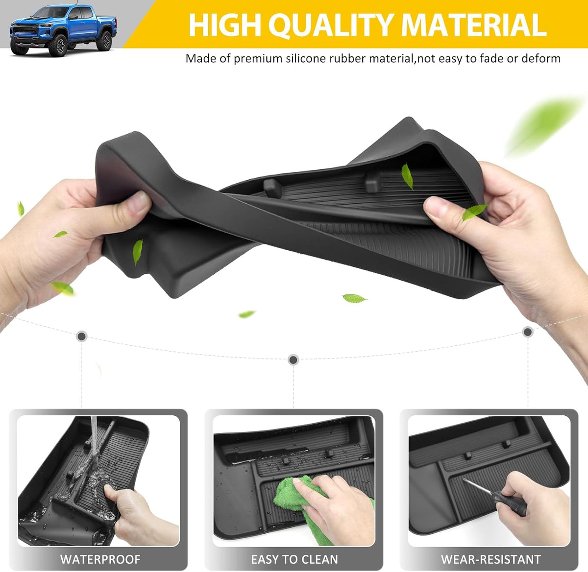 Center Console Organizer for 2023-2025 Chevy Chevrolet Colorado/GMC Canyon Dashboard Insert Tray Dash Storage Box for 2023 2024 2025 Colorado/Canyon Accessories