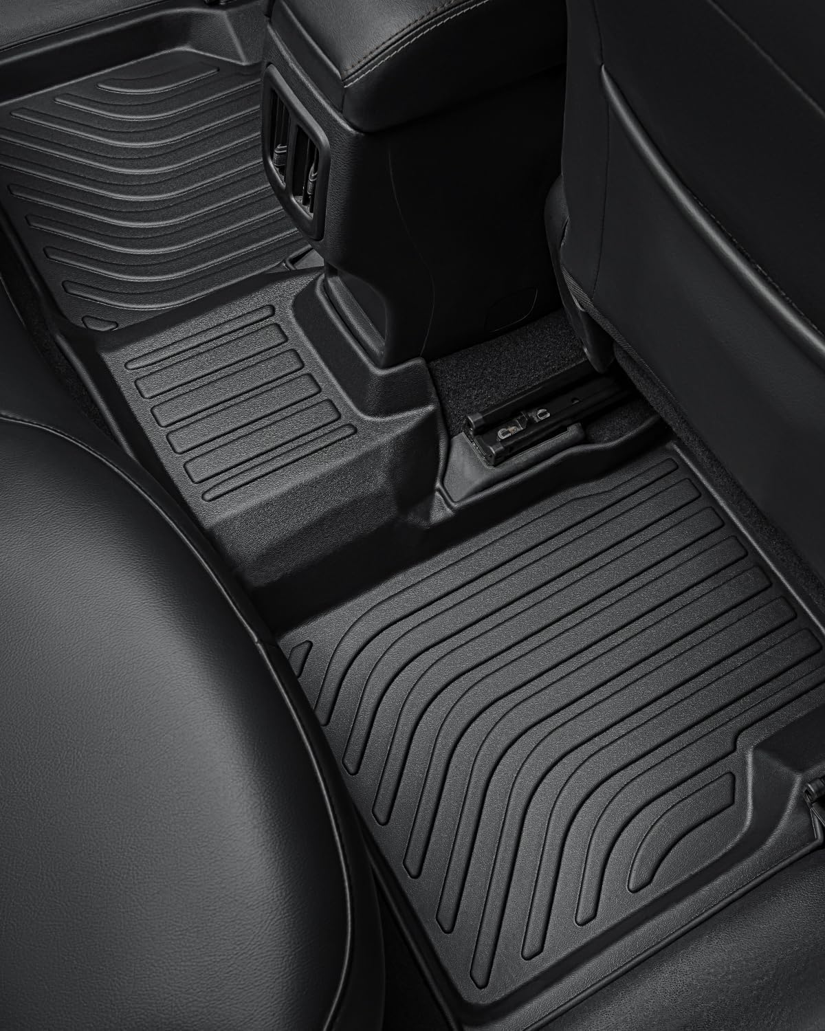 Weather Liner® for Jeep Compass Floor Mats 2026 2025 2024 2023 2022 2021 2020 2019 2018 2017, All Weather TPE Car Floor Mats Custom Fit for Front Rear Trunk Liner Set 4 PCS Accessories for Compass